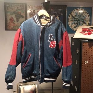 Men’s Vintage Levi Strauss letterman denim jacket